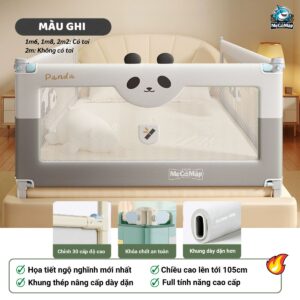 Thanh chắn giường Pakey S1 nâng cấp 60 Thanh chắn giường Pakey S1 nâng cấp màu ghi