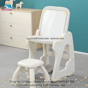 Bang hoc Holla Kiddy 3 in 1 Kem ghe 5 but va khan lau3