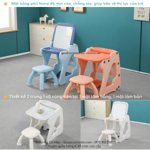 Bang hoc Holla Kiddy 3 in 1 Kem ghe 5 but va khan lau5