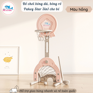 Đồ chơi bóng rổ cho bé đa chức năng 25 Bộ đồ chơi bóng rổ Star màu hồng pastel nhẹ nhàng