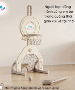 Đồ chơi bóng rổ cho bé đa chức năng 26 Set bóng rổ bóng đá Star có thể tuỳ chỉnh độ cao linh hoạt