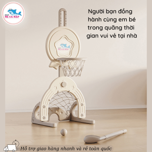 Đồ chơi bóng rổ cho bé đa chức năng 26 Set bóng rổ bóng đá Star có thể tuỳ chỉnh độ cao linh hoạt