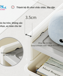 Kệ để đồ chơi Aba Pakey cho bé 16 Thiết kê dày dặn an toàn với góc bo tròn không sắc nhọn