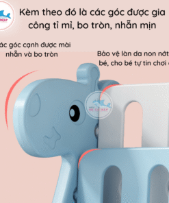 Kệ sách nhựa Pakey hình Hươu cao cổ 19 Kệ sách nhựa hình Hươu có góc bo tròn mềm mịn giúp bảo vệ làn da của bé