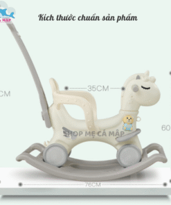 Ngựa bập bênh đa năng 6in1 màu xanh dương 17 Ngua bap benh cho be Pakey Da Nang 6 in 1 phu hop cho be tu 1 6 tuoi Be co the dieu chinh duoc huong Mau Xanh Duong1