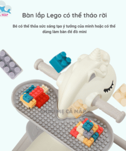 Ngựa bập bênh đa năng 6in1 màu xanh dương 20 Ngua bap benh cho be Pakey Da Nang 6 in 1 phu hop cho be tu 1 6 tuoi Be co the dieu chinh duoc huong Mau Xanh Duong4