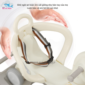 Ngua bap benh cho be Pakey Da Nang 6 in 1 phu hop cho be tu 1 6 tuoi Be co the dieu chinh duoc huong Mau Xanh Duong5