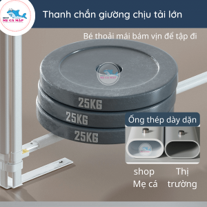 Thanh chắn giường Pakey ProA3 15 Thanh chan giuong Pakey ProA3 NEW 2022 nang ha 1 ben cao 103cm Mau Xam2