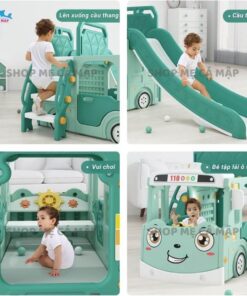 Cầu trượt cho bé tích hợp nhiều hoạt động giải trí khác nhau