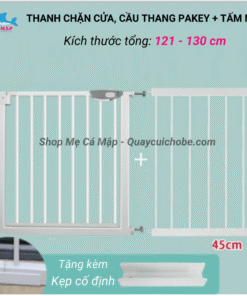Thanh chặn cửa Pakey kết hợp tấm nối 45cm