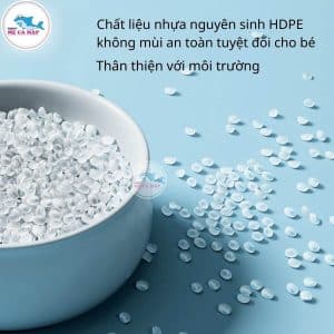 Cầu trượt xích đu Pakey hình Tên lửa được làm từ chất liệu nhựa nguyên sinh cao cấp