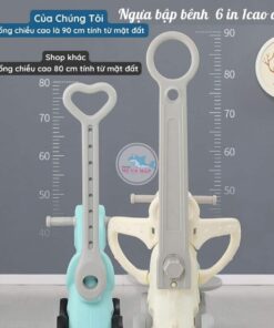 Ngựa bập bênh có chiều cao phù hợp với các bạn nhỏ