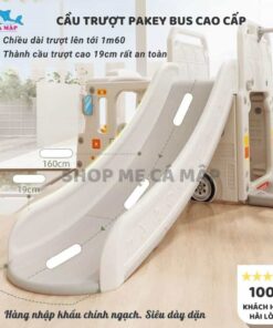 Cầu trượt cho bé Pakey có máng trượt dài