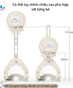 Đồ chơi bóng rổ cho bé đa chức năng 27 Độ cao của cây bóng rổ Star được tuỳ chỉnh linh hoạt theo chiều cao bé nhỏ