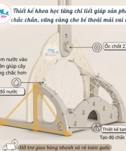 Đồ chơi bóng rổ cho bé đa chức năng 31 Bộ bóng rổ, bóng đá có thiết kể khoa học từng chi tiết giúp sản phẩm chắc chắn, vững vàng