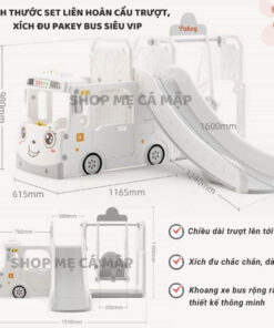 Kích thước cầu trượt cho bé đạt tiêu chuẩn an toàn