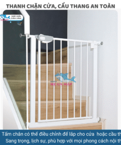 Tấm nối thanh chắn cửa, cầu thang (80cm) 27 Thanh chắn cửa có thể lắp đặt trên tường hoặc mép cửa