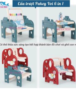 Cầu trượt nhựa Pakey có cấu tạo thiết kế đa năng