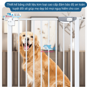Thanh chắn cửa có thiết kế tối ưu, an toàn cho trẻ nhỏ