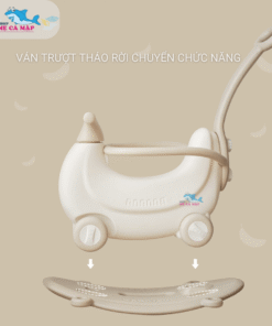 Ngựa bập bênh có cấu trúc chắc chắn an toàn tuyệt đối cho bé nhỏ