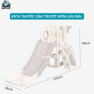 Bộ cầu trượt cho bé Pakey lâu đài 35 Bộ cầu trượt cho bé Pakey lâu đài