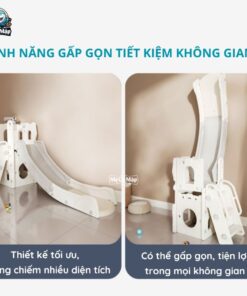 Bộ cầu trượt cho bé Pakey lâu đài 37 Bộ cầu trượt cho bé Pakey lâu đài