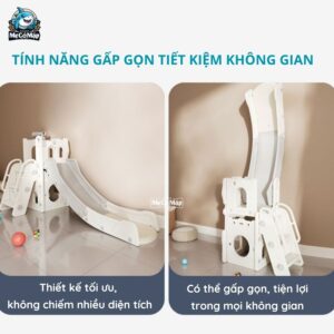 Bộ cầu trượt cho bé Pakey lâu đài 37 Bộ cầu trượt cho bé Pakey lâu đài