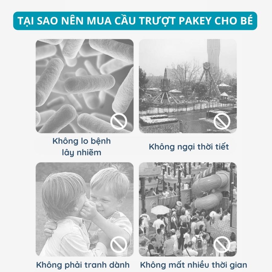 Bộ cầu trượt cho bé Pakey lâu đài 49 Bộ cầu trượt cho bé Pakey lâu đài