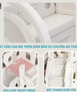 Bộ cầu trượt cho bé Pakey lâu đài 33 Bộ cầu trượt cho bé Pakey lâu đài