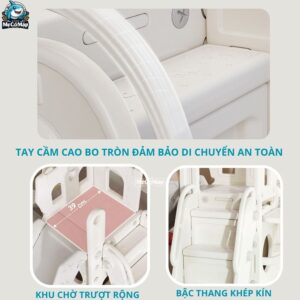 Bộ cầu trượt cho bé Pakey lâu đài 33 Bộ cầu trượt cho bé Pakey lâu đài