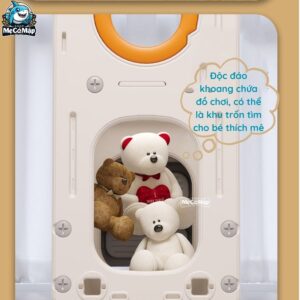 Bộ cầu trượt cho bé Pakey lâu đài 32 Bộ cầu trượt cho bé Pakey lâu đài