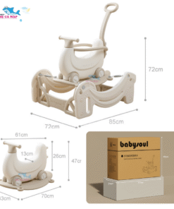 Kích thước ngựa bập bênh phù hợp với tiêu chuẩn của trẻ nhỏ