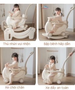 Ngựa bập bênh Banana giúp bé tăng cường vận động