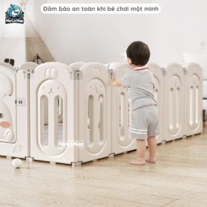 Quây cũi nhựa cho bé gấp gọn Pakey thỏ 50 quay nhua gap gon pakey tho 21