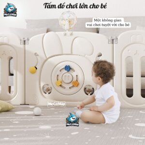 Quây cũi nhựa cho bé gấp gọn Pakey thỏ 48 quay nhua gap gon pakey tho 23