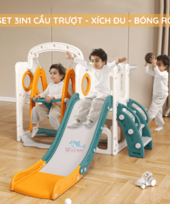 Cầu tuột cho bé Lâu đài CS02 sử dụng nhựa nguyên sinh không độc hại, không gây hại cho sức khỏe của bé