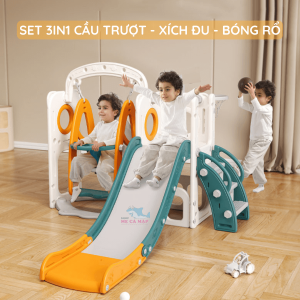 Cầu trượt cho bé xích đu Pakey lâu đài CS2 26 Cầu tuột cho bé Lâu đài CS02 sử dụng nhựa nguyên sinh không độc hại, không gây hại cho sức khỏe của bé