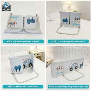 Thanh chắn giường gấp gọn Pakey GG01 32 thanh chan giuong GG01 1