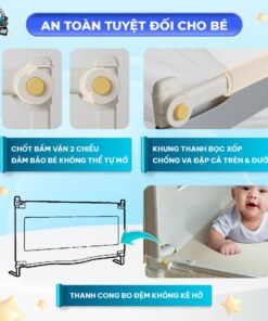 Thanh chắn giường cho bé Pakey Premium SV1 40 thanh chan giuong SV1 Premium 5
