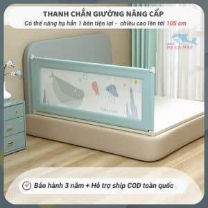Thanh chắn giường Pakey Pro A1 29 Thanh chắn giường pro A1 có thể nâng hạ 1 bên tiện lợi
