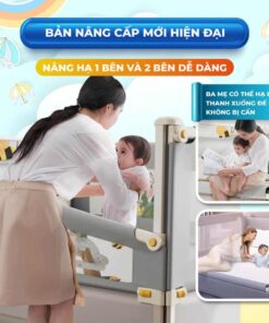 Ba mẹ yên tâm hơn khi trông con với thanh chắn giường NK01