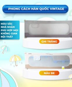 Set thanh chắn giường có bộ màu Hàn Quốc vintage