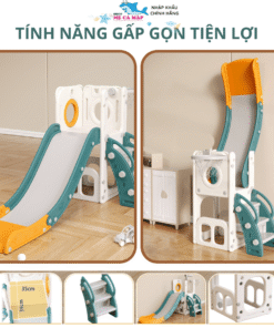 Bộ cầu tuột cho bé có tính năng gập gọn tiện lợi
