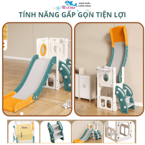 Cầu trượt cho bé xích đu Pakey lâu đài CS2 31 Bộ cầu tuột cho bé có tính năng gập gọn tiện lợi