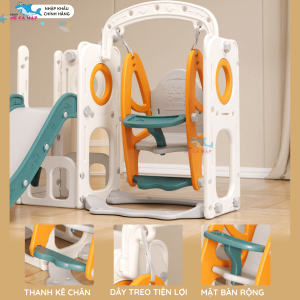 Cầu trượt cho bé xích đu Pakey lâu đài CS2 32 Cầu tuột cho bé có xích đu được thiết kế thông minh, có thể điều chỉnh độ cao phù hợp với lứa tuổi của bé