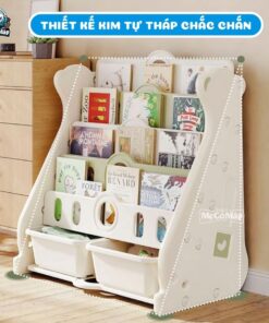 Kệ sách cho bé Pakey 5 tầng E96 30 Giá sách cho bé Pakey E096 5 tầng hình gấu