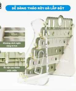 Kệ sách cho bé Pakey 5 tầng E96 29 Giá sách cho bé Pakey E096 5 tầng hình gấu