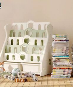 Kệ sách cho bé Pakey 5 tầng E96 25 Giá sách cho bé Pakey E096 5 tầng hình gấu