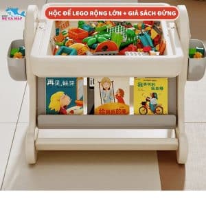 Bộ bàn lego đa năng Pakey 37 Thiết kế bàn có 4 điểm chống trượt giúp bám chặt vào bề mặt đất, không bị rơi khi nghiêng bề mặt