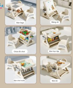 Bảng lắp ráp Lego có kích thước 32*30cm tương thích với hầu hết các bộ Lego, bé có thể lắp ráp tuỳ theo ý muốn